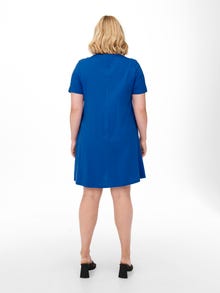 ONLY Curvy Loose Fit Kleid -Strong Blue - 15227186