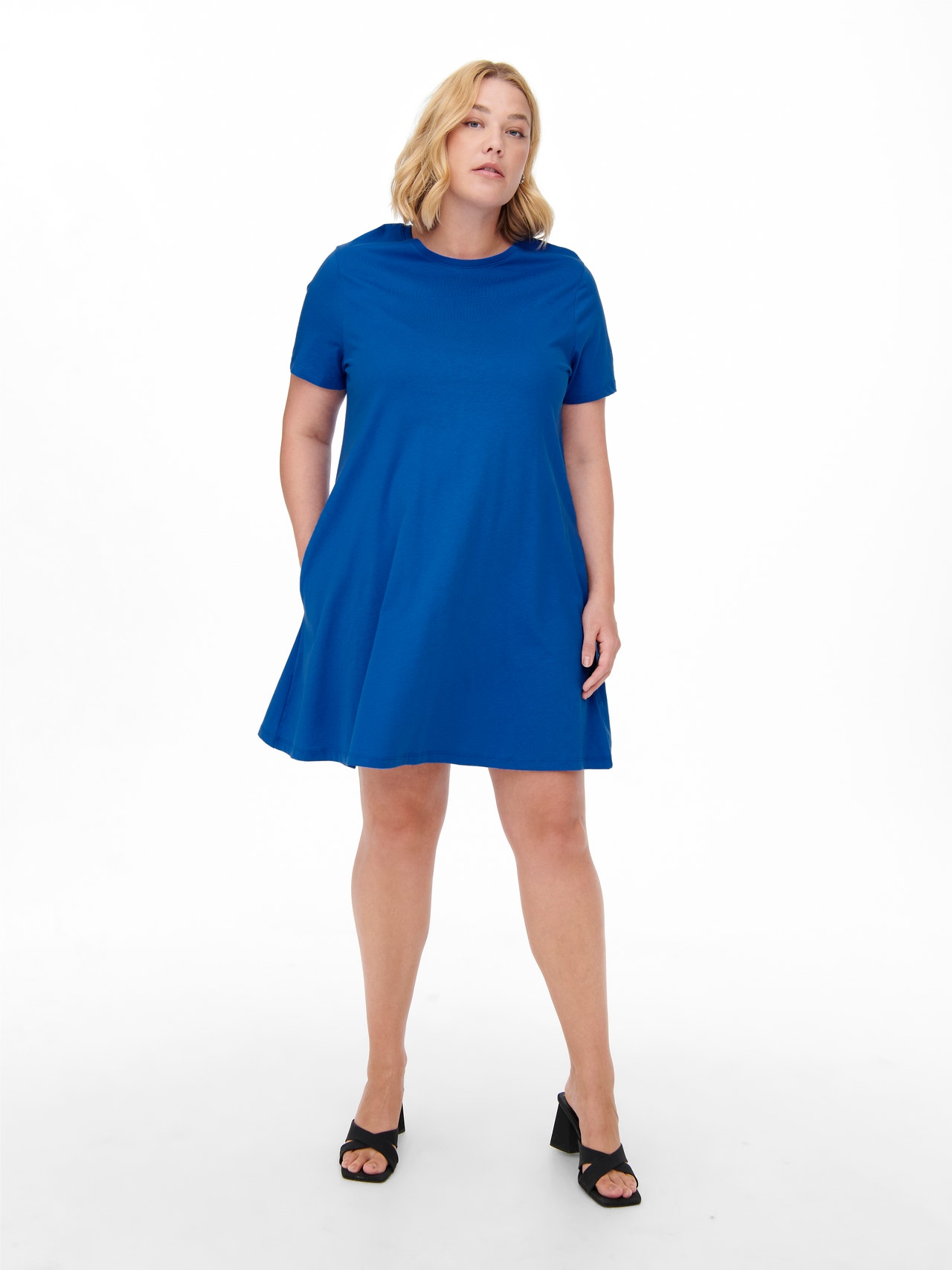 ONLY Curvy loose fit Klänning -Strong Blue - 15227186