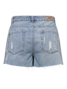 ONLY Mid waist Short skirt -Light Blue Denim - 15227220