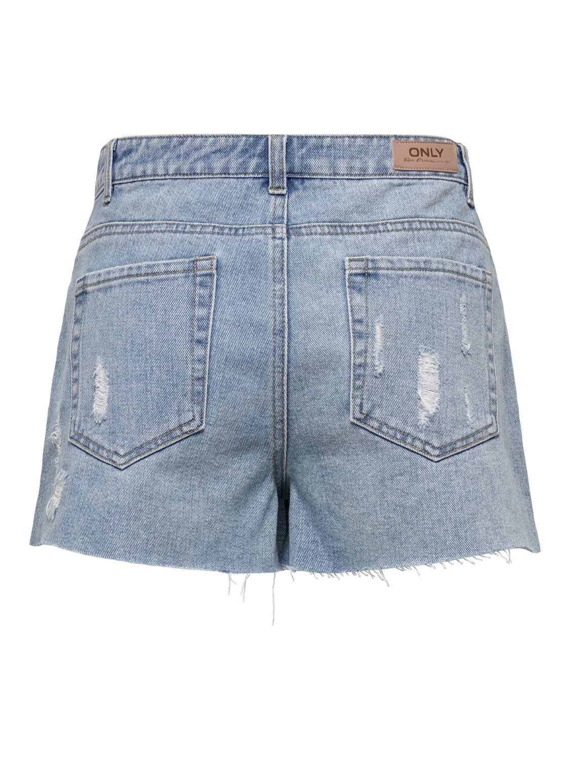 ONLY Mid waist Short skirt -Light Blue Denim - 15227220