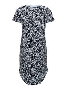 ONLY Printed T-shirt Dress -Cashmere Blue - 15227285
