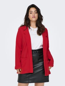 ONLY Blazers Regular Fit Col à revers -Mars Red - 15227525