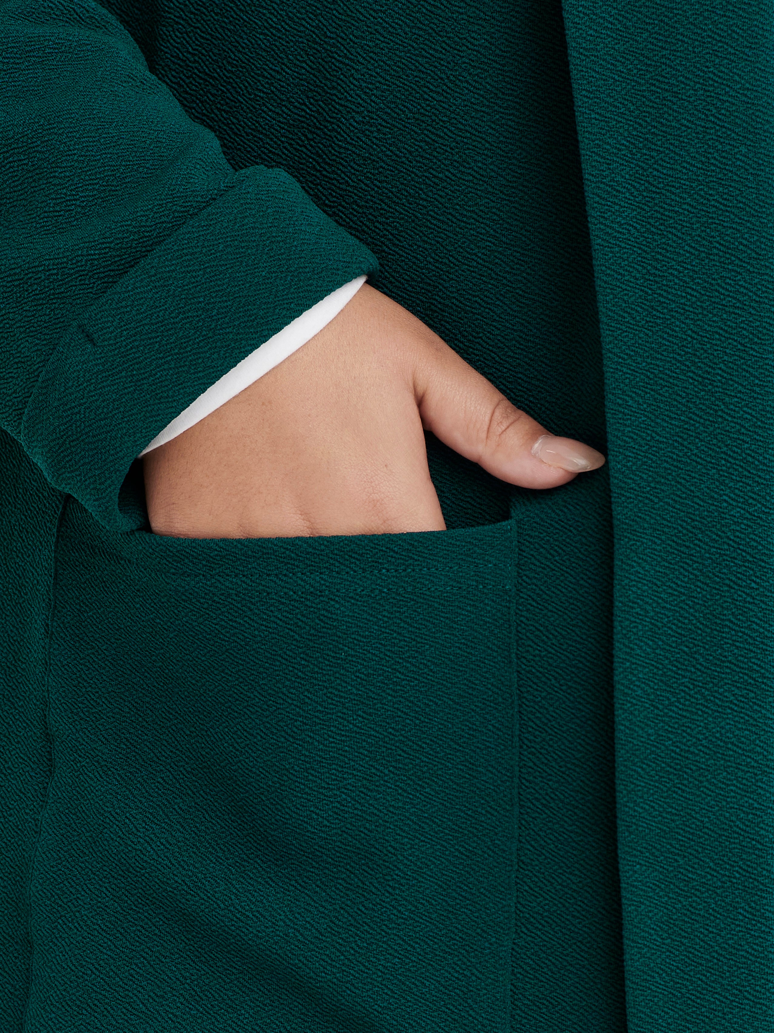 Regular Fit Reverse Blazer | Dark Green | ONLY®