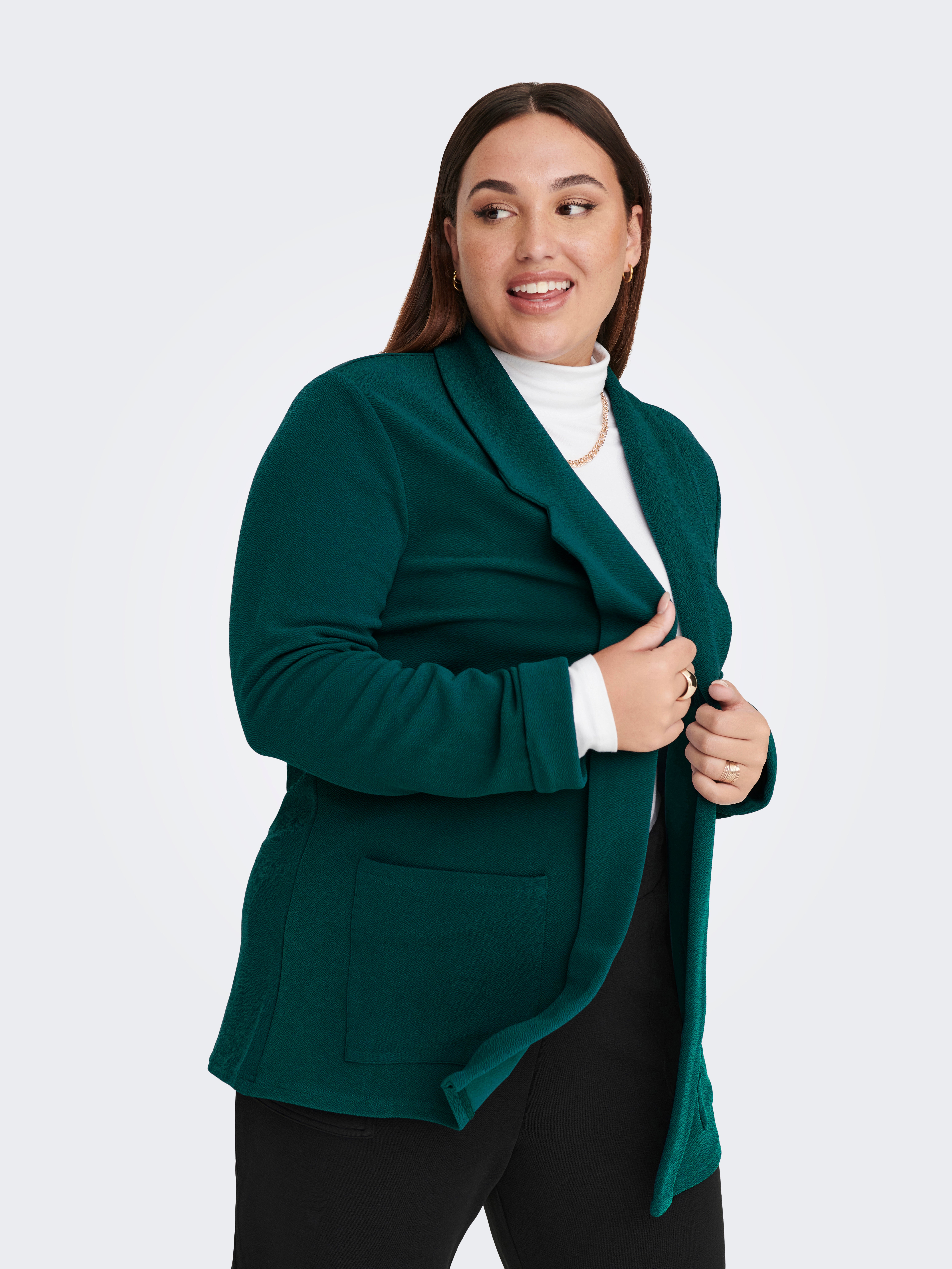 Regular Fit Reverse Blazer | Dark Green | ONLY®