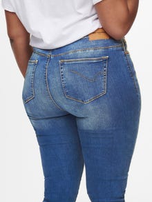 ONLY Skinny Fit High waist Jeans -Medium Blue Denim - 15227920