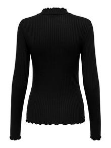 ONLY Stretch Fit High neck Top -Black - 15228065