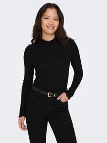 ONLY Tops Stretch Fit Col haut -Black - 15228065
