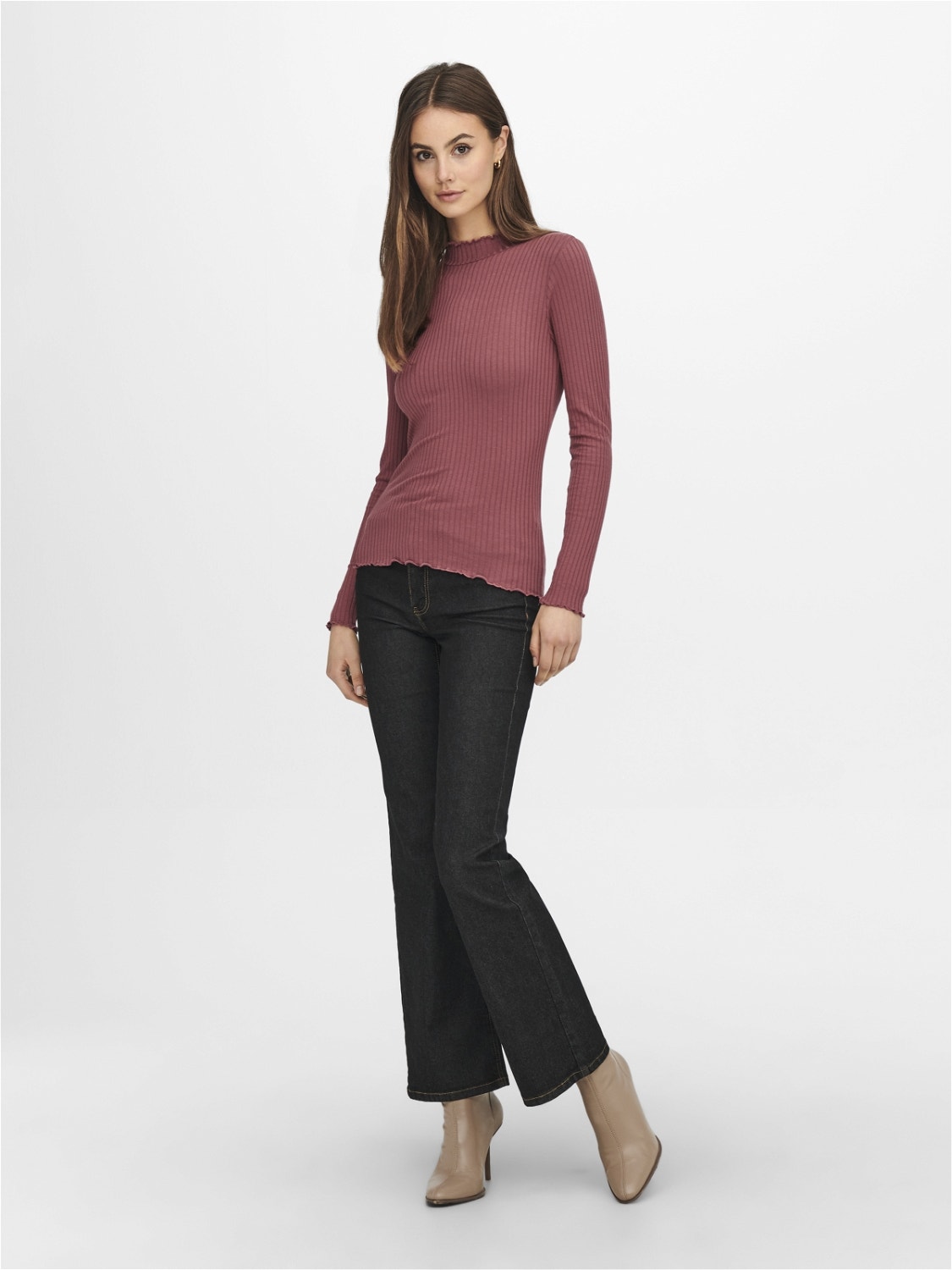 ONLY Long sleeved Top -Woodrose - 15228065