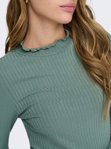 ONLY Tops Stretch Fit Col haut -Chinois Green - 15228065