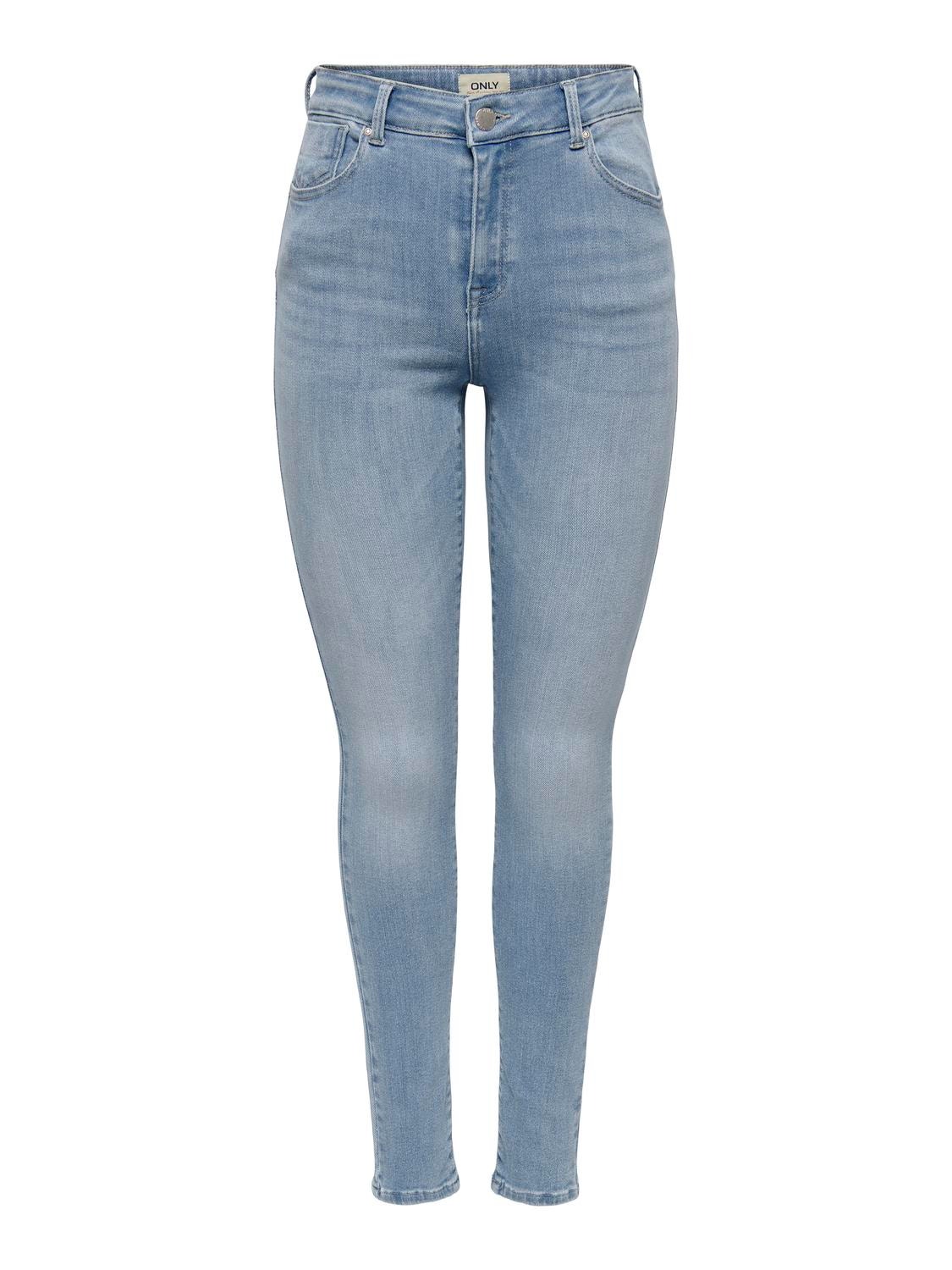 ONLY Jeans Skinny Fit Taille moyenne -Special Bright Blue Denim - 15228584