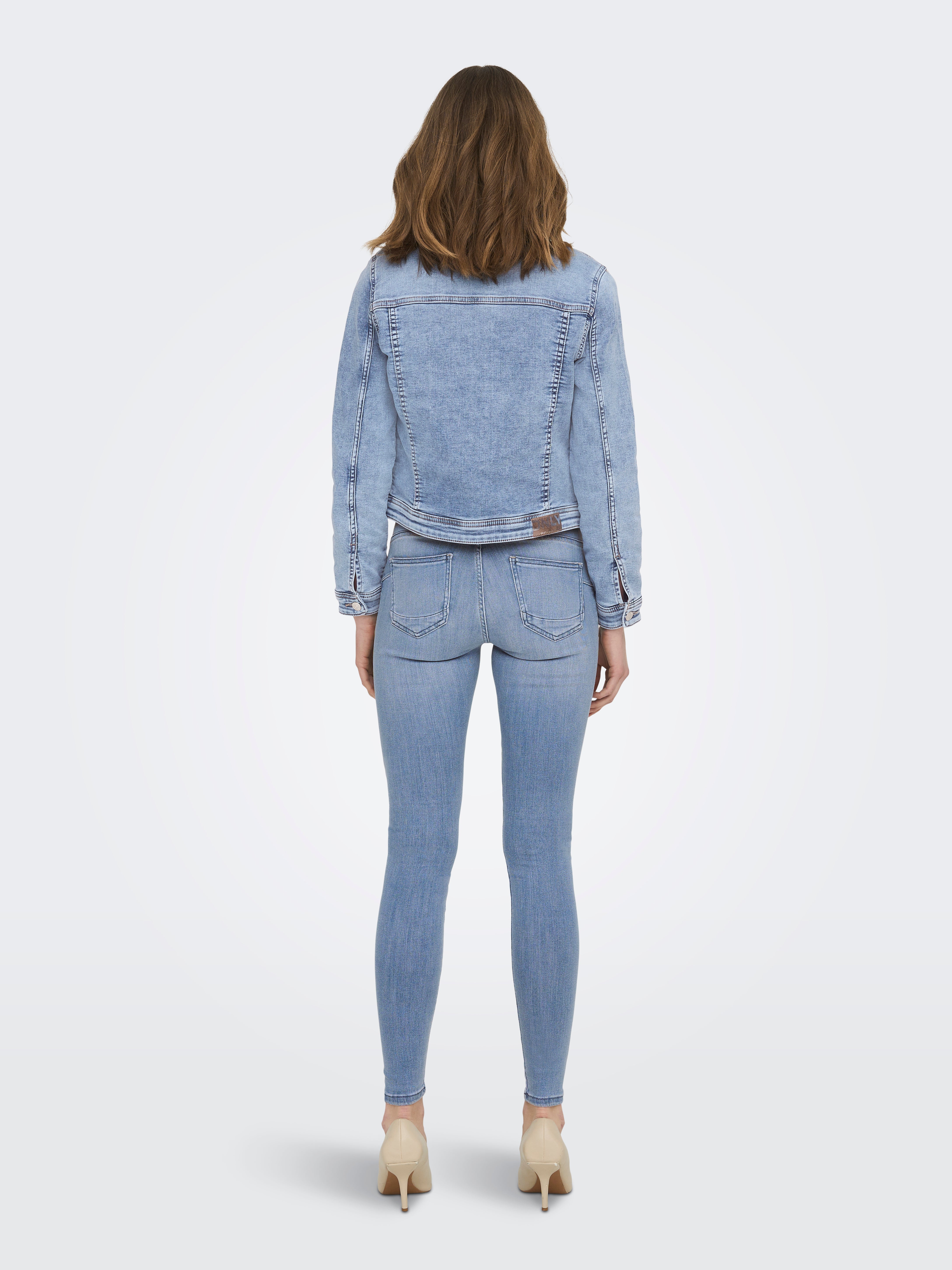 ONLY Onlpower Skinny jeans voor dames, middelhoge taille, skinny fit, Special Bright Blue Denim, XS / 34L