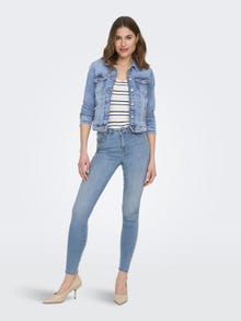 ONLY ONLPOWER MID Waist PUSH UP Skinny Jeans -Special Bright Blue Denim - 15228584