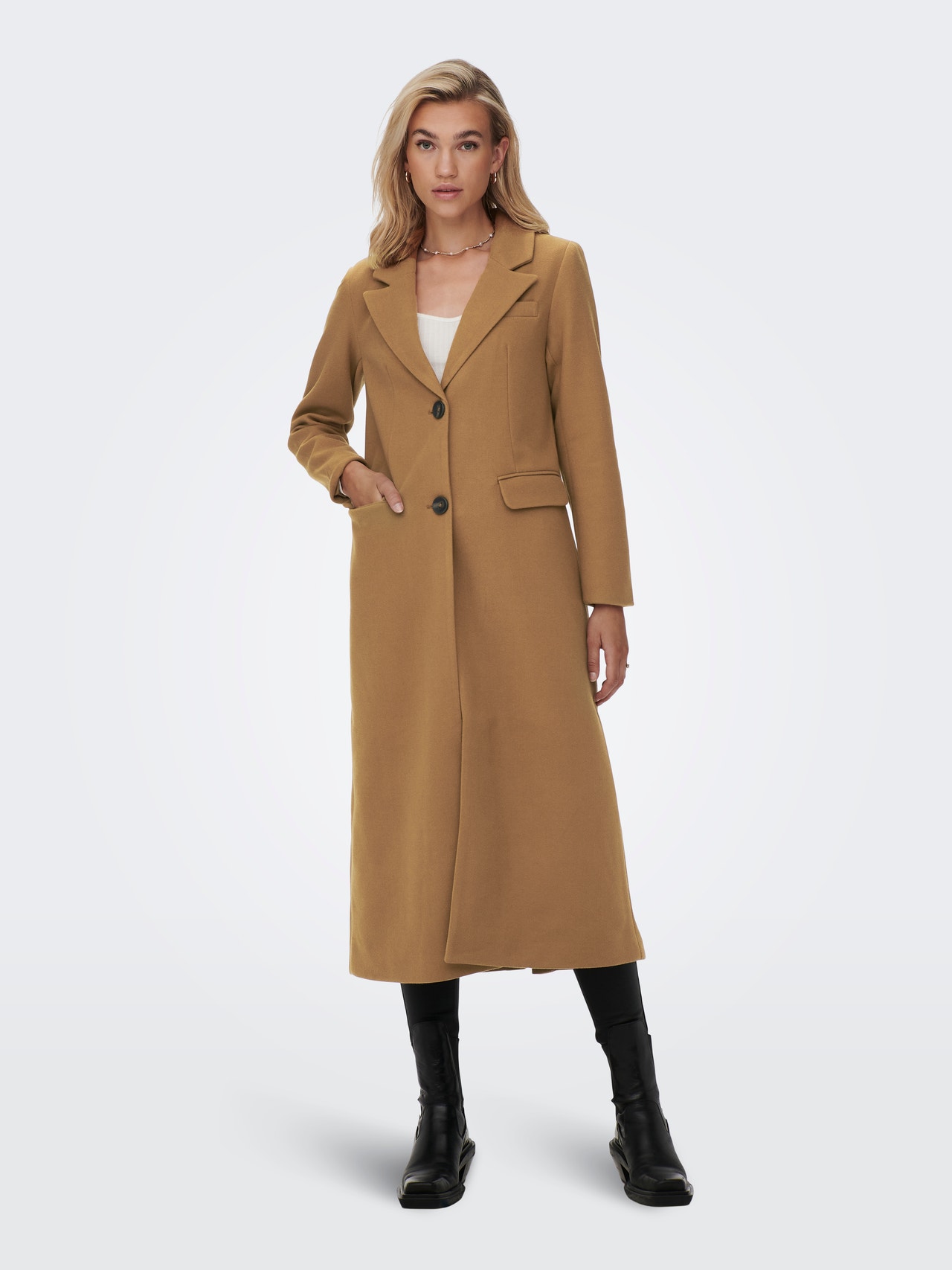 ONLY X-long coat -Toasted Coconut - 15228607