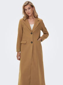 ONLY Extra-longue Manteau -Toasted Coconut - 15228607