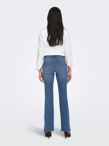 ONLY ONLWauw cintura alta Jeans de campana -Light Medium Blue Denim - 15228781