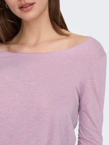 ONLY Normal passform O-ringning T-shirt -Mauve Mist - 15228826