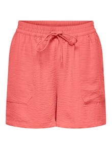 ONLY Ensfarget Shorts -Georgia Peach - 15229049