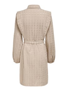 ONLY Detaljert Langermet kjole -Humus - 15229074