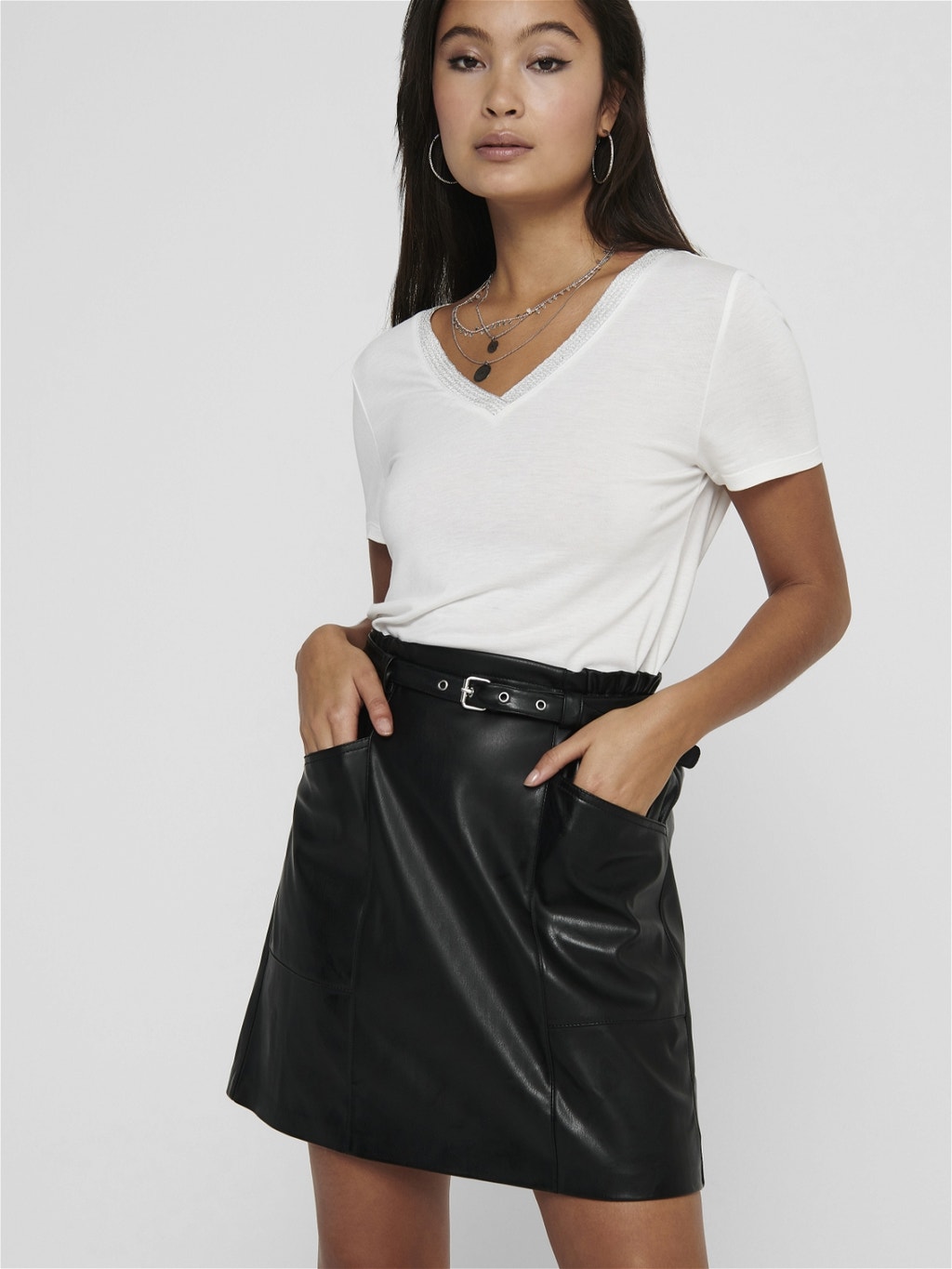 Faux leather Skirt | Black | ONLY®
