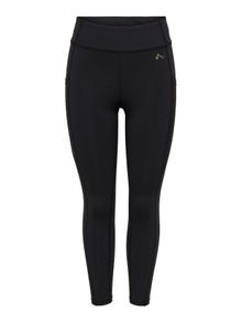 ONLY Solid colored Training Tights -Black - 15229165