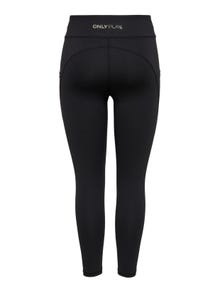 ONLY Solid colored Training Tights -Black - 15229165