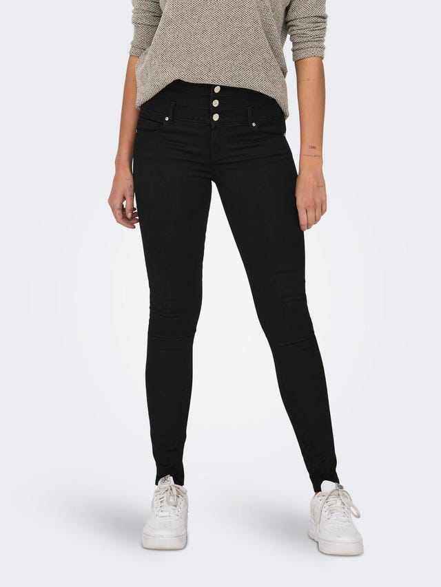 ONLY onlroyal high waist skinny ankle corsage jeans - 15229235