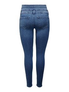 ONLY ONLROYAL LIFE High Waist SKINNY ANKLE CORSAGE Jeans -Medium Blue Denim - 15229245