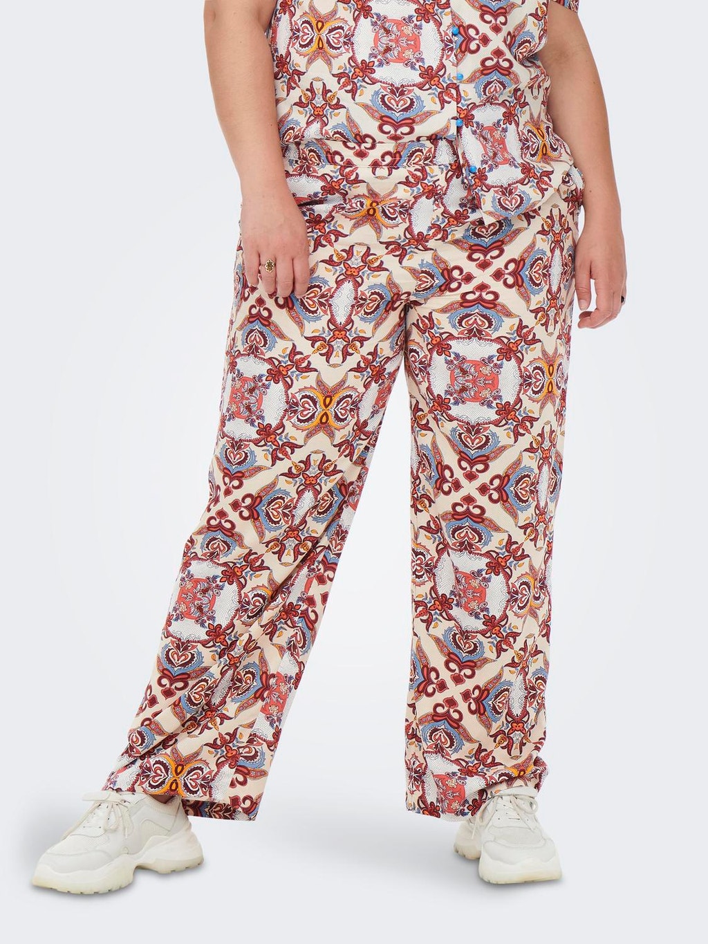 Curvy Large Imprime Pantalon Avec Une Remise De 50 Only Curvy Large Imprime Pantalon Avec Une Remise De 50 Only