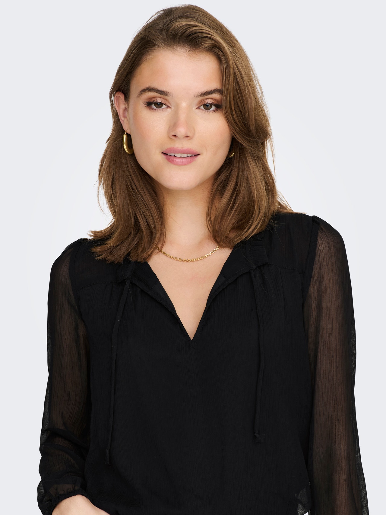 ONLY Patroon Blouse -Black - 15229700