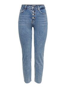 ONLY ONLEmily life hw cropped Jeans straight fit -Light Blue Denim - 15229737