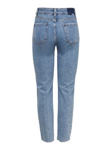 ONLY ONLEmily life hw cropped Straight fit-jeans -Light Blue Denim - 15229737