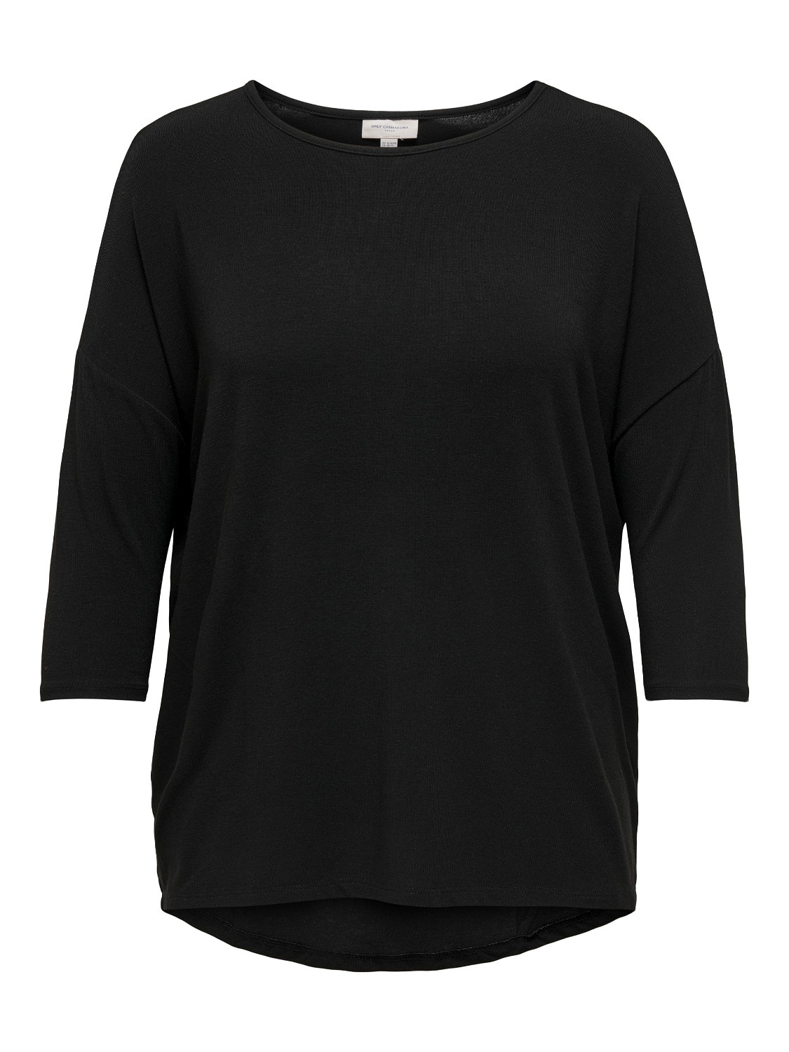 ONLY Curvy loose fitted 3/4 sleeved top -Black - 15229806