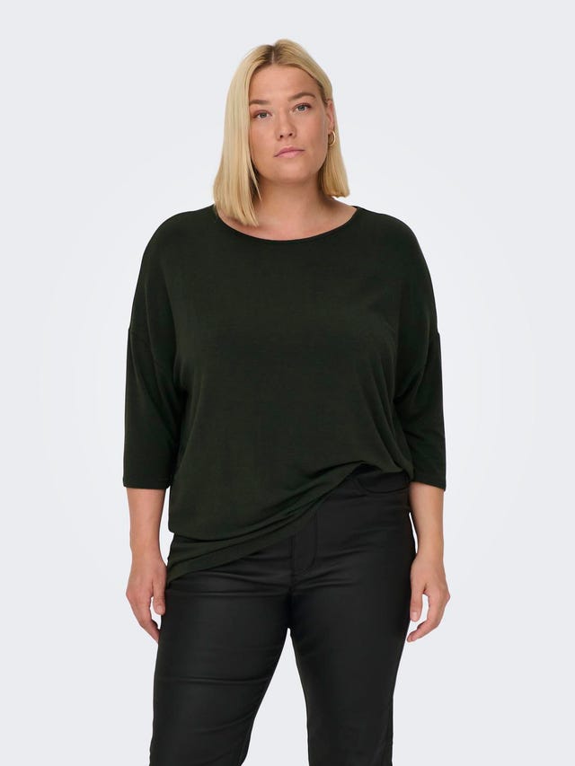ONLY Tops Regular Fit Col rond Épaules tombantes - 15229806
