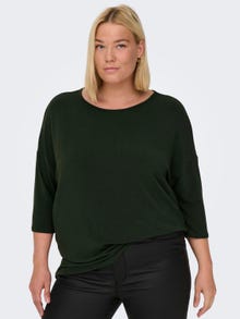 ONLY Curvy loose fitted 3/4 sleeved top -Rosin - 15229806