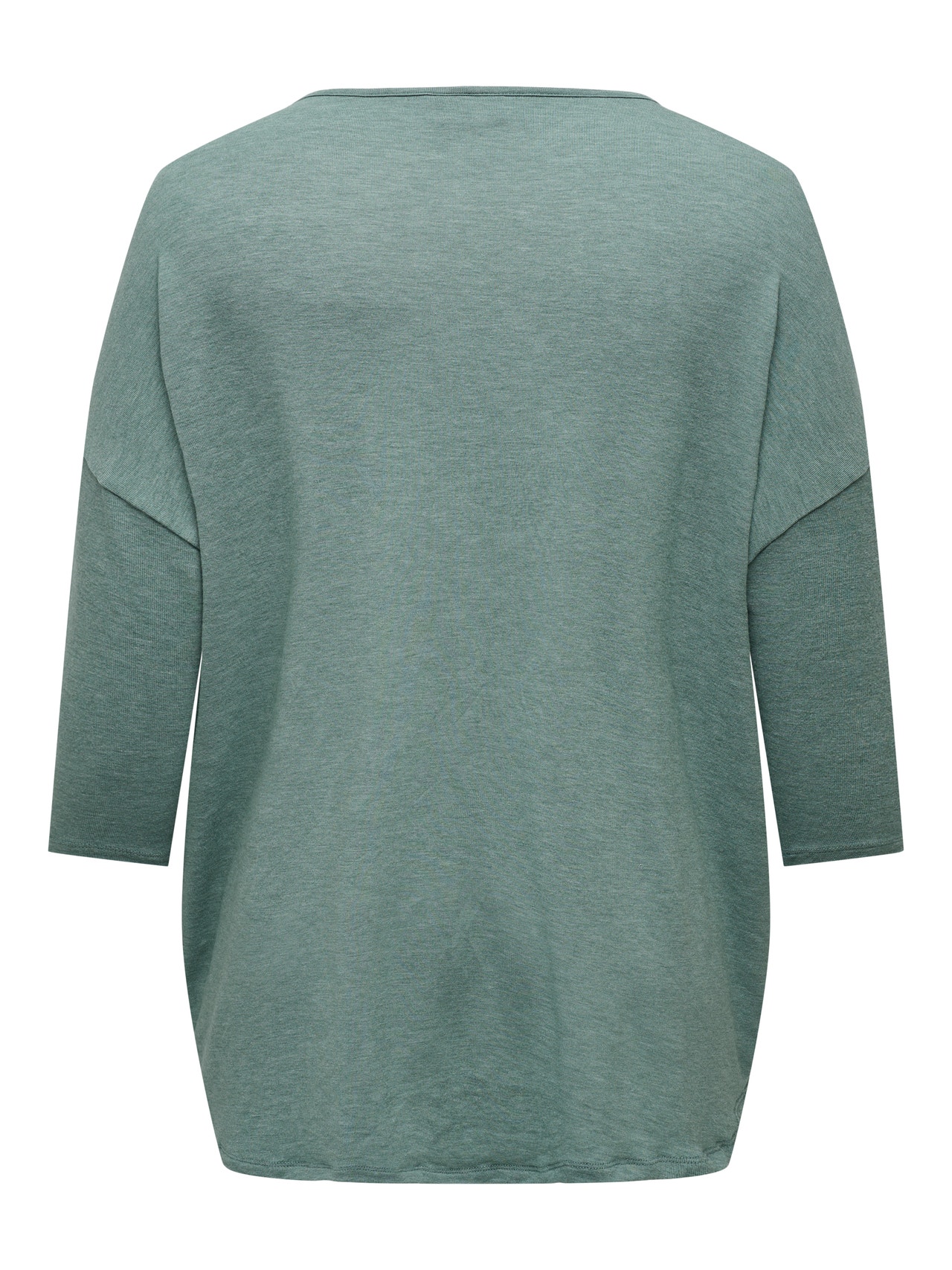 ONLY Curvy top med 3/4-ærmer -Chinois Green - 15229806