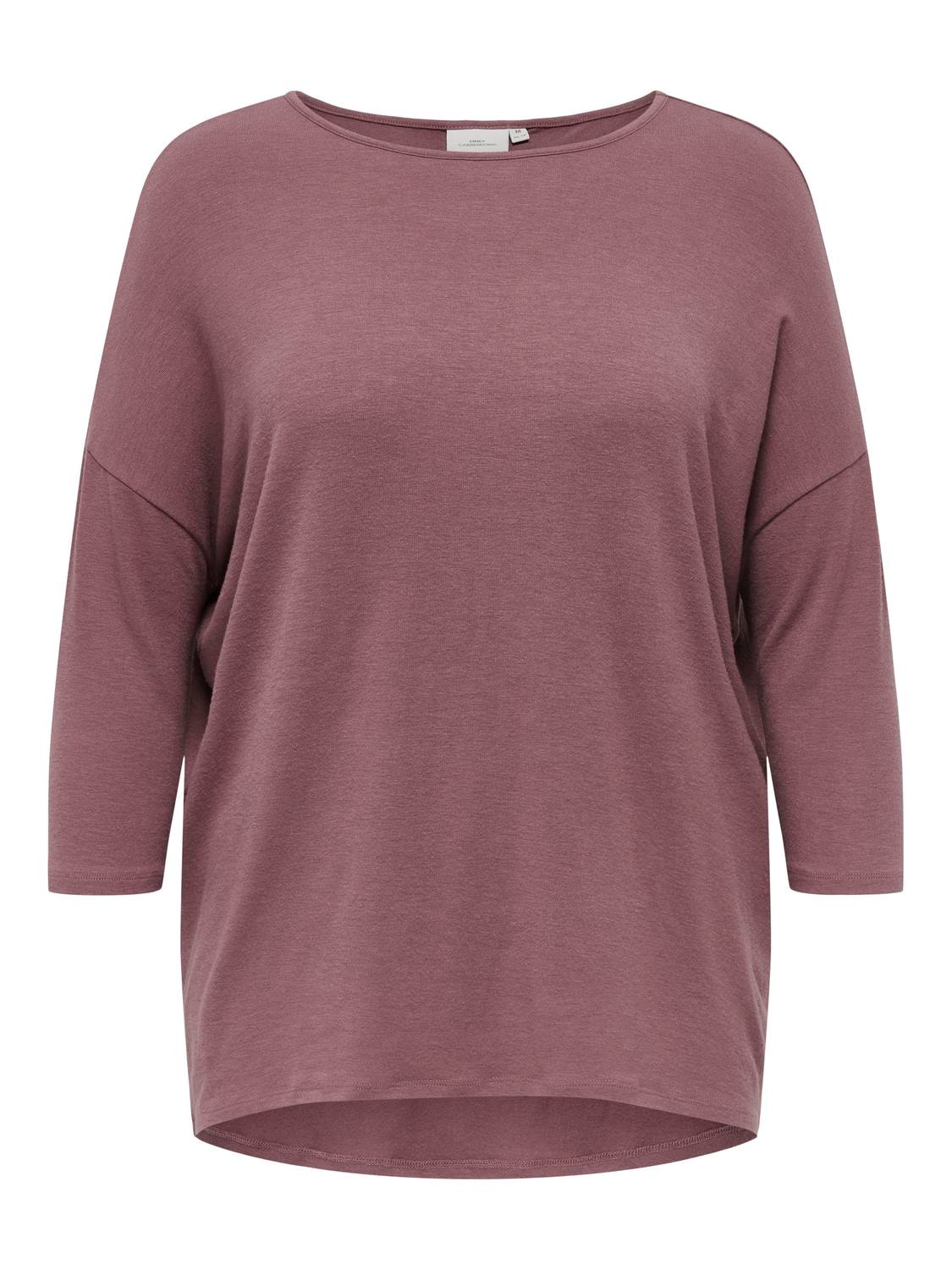 ONLY Voluptueux, ample Top manches 3/4 -Rose Brown - 15229806