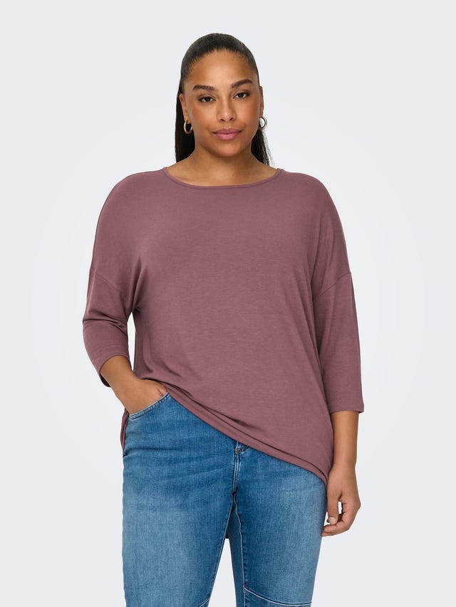 ONLY Regular Fit Round Neck Dropped shoulders Top - 15229806