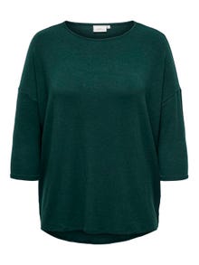 ONLY Curvy loose fit Top met 3/4 mouwen -Green Gables - 15229806