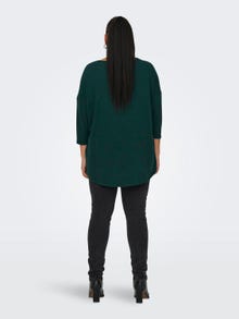 ONLY Curvy loose fitted 3/4 sleeved top -Green Gables - 15229806