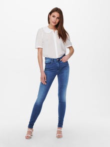ONLY ONLROYAL High waist Skinny Fit Jeans -Light Medium Blue Denim - 15229831