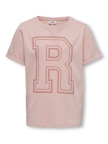 ONLY Statement-Print T-Shirt -Rose Smoke - 15229871