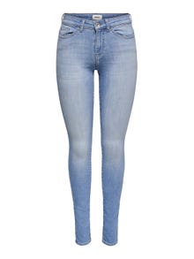 ONLY ONLAnne life mid Jeans skinny fit -Light Blue Denim - 15230030