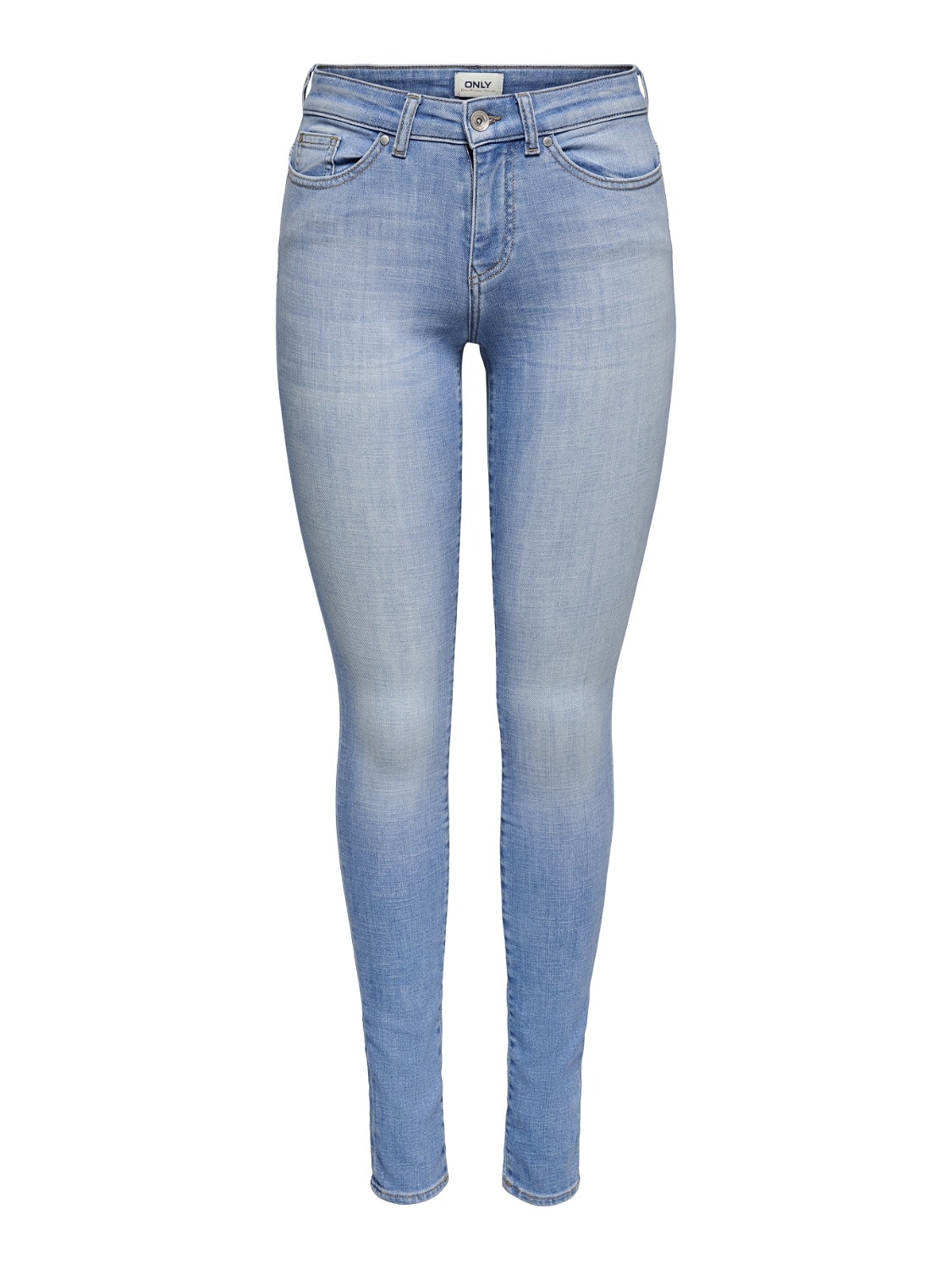 ONLY Skinny Fit Mid waist Jeans -Light Blue Denim - 15230030
