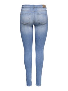 ONLY ONLANNE K MID Waist SKINNY Jeans -Light Blue Denim - 15230030