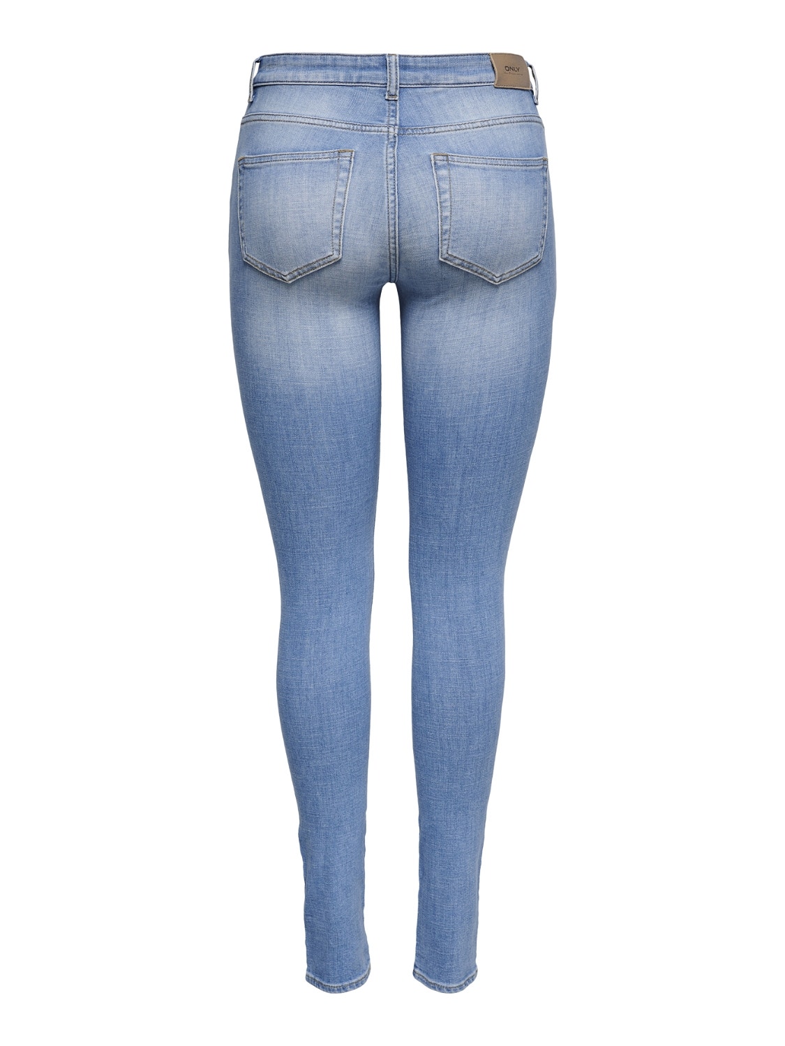 ONLY ONLANNE K MID Waist SKINNY Jeans -Light Blue Denim - 15230030