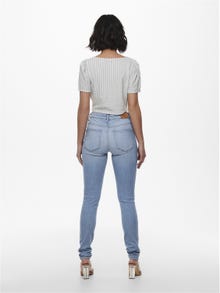 ONLY Jeans Skinny Fit Taille moyenne -Light Blue Denim - 15230030