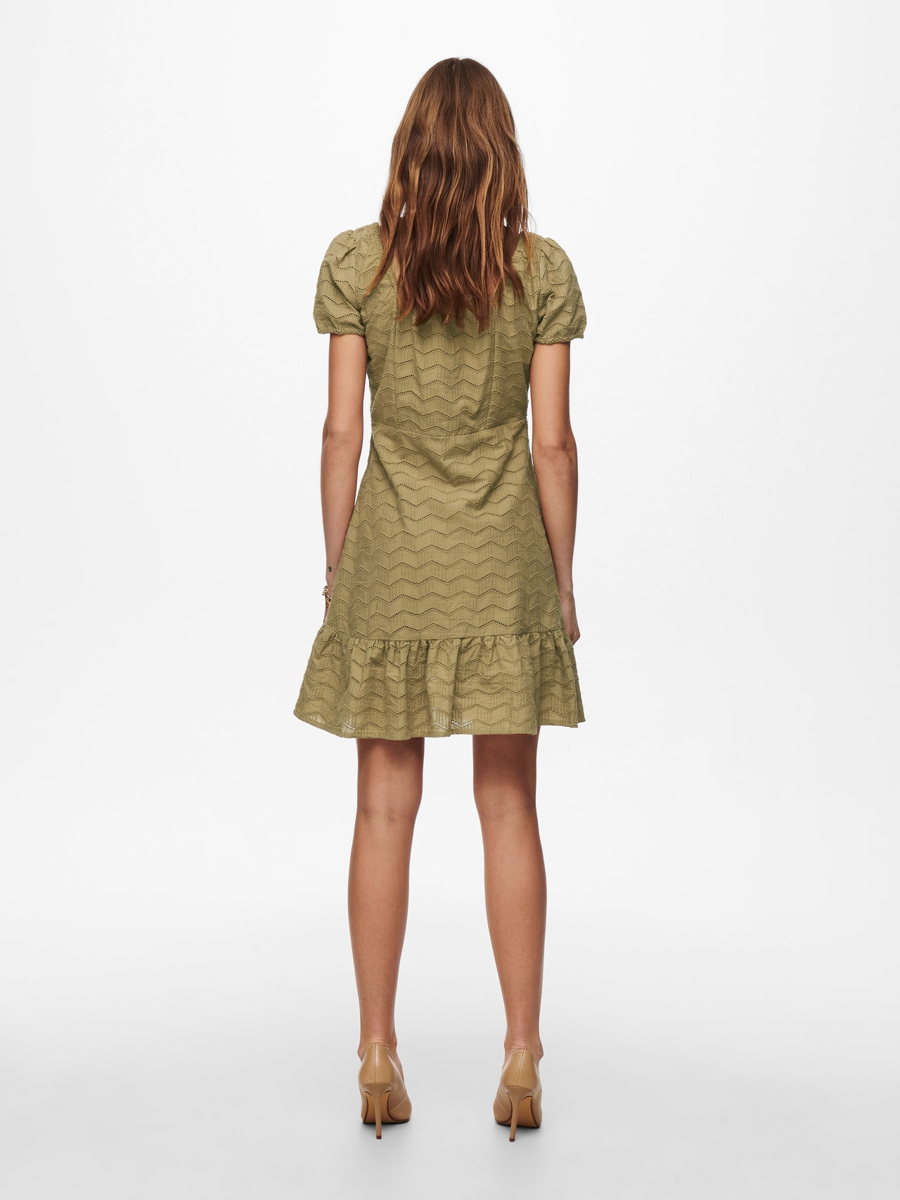 ONLY Normal geschnitten Trapezausschnitt Kurzes Kleid -Elmwood - 15230045