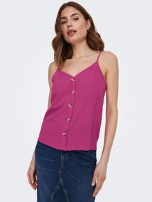 ONLY Regular fit V-Hals Top -Very Berry - 15230064