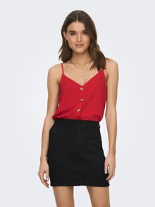 ONLY Detailed Cami -Mars Red - 15230064
