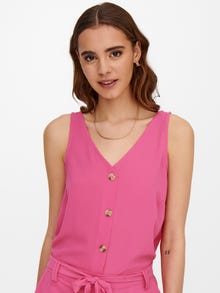 ONLY Button detail Top -Carmine Rose - 15230066